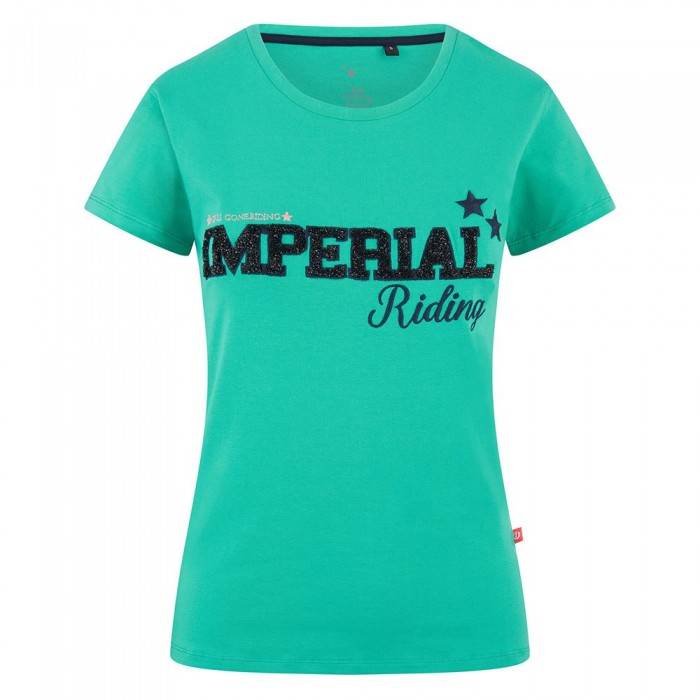 [해외]IMPERIAL RIDING 반소매 티셔츠 Fancy2 141037411 Jade Green