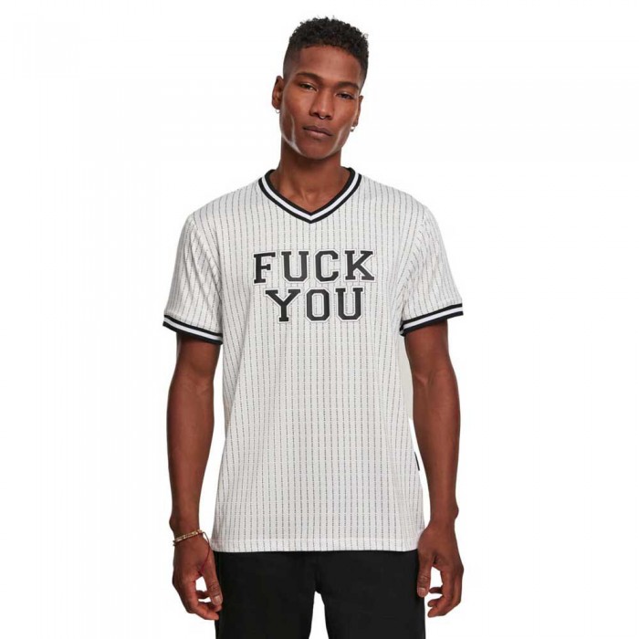 [해외]MISTER TEE Fuckyou 반팔 V넥 티셔츠 138943917 White / Black
