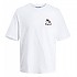[해외]잭앤존스 반소매 티셔츠 Bradley Silver 140919973 White / Print Palm Tree