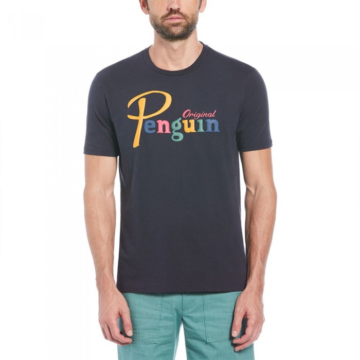 [해외]ORIGINAL PENGUIN 반소매 티셔츠 Graphic 로고 140959647 Dark Sapphire