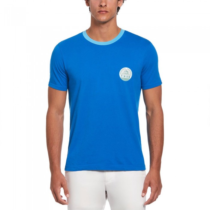 [해외]ORIGINAL PENGUIN 반소매 티셔츠 Hd Ringer Court Pete 140959659 Skydiver