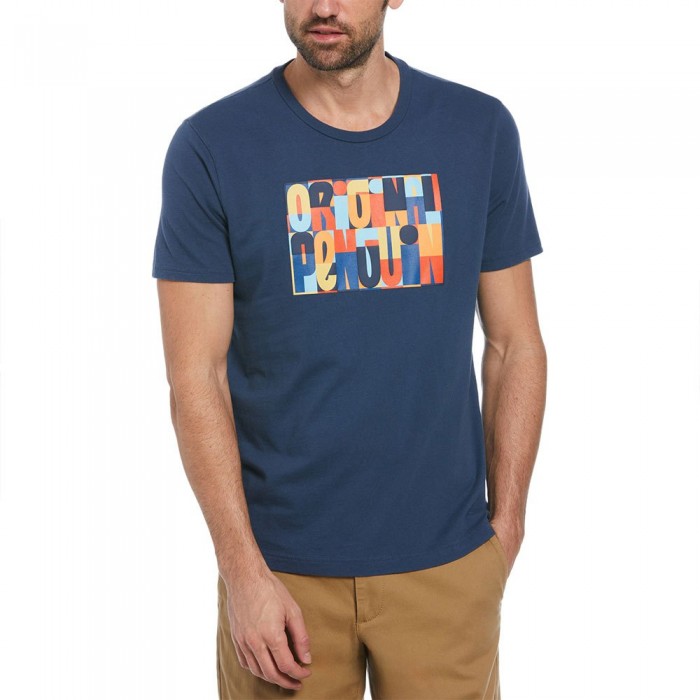 [해외]ORIGINAL PENGUIN 반소매 티셔츠 져지 Graphic 로고 140959678 Sargasso Sea