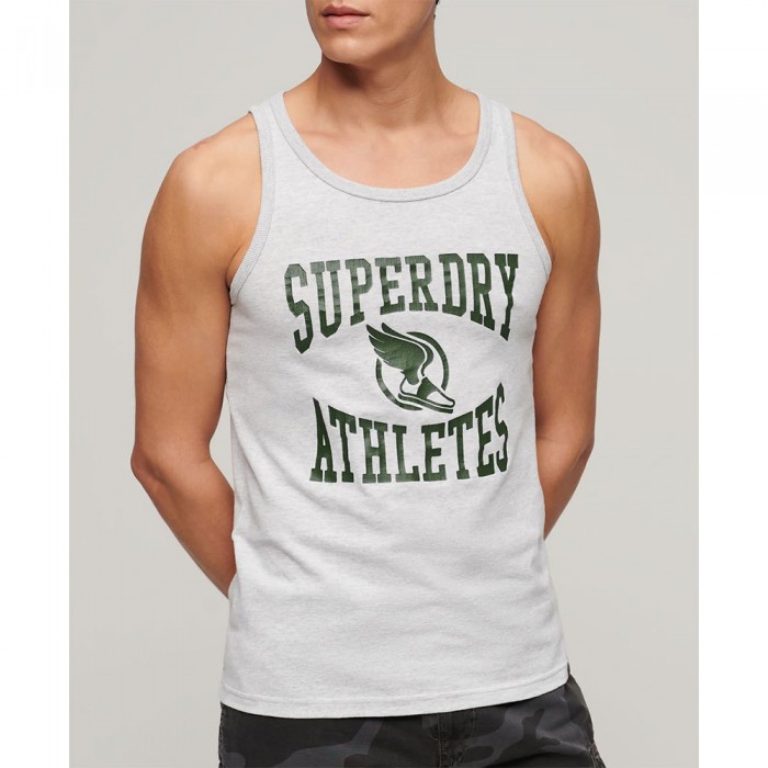 [해외]슈퍼드라이 Track & Field Ath Graphic 민소매 티셔츠 140588822 Flake Grey Marl