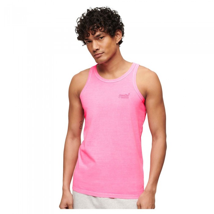 [해외]슈퍼드라이 Essential 로고 Neon 민소매 티셔츠 140900874 Dry Fluro Pink
