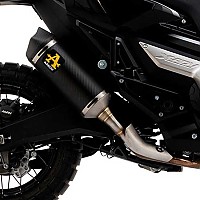 [해외]ARROW Race-Tech Carboni Fibre With Carbon End Cap / Short Version Honda X-ADV 750 ´21-23 비승인 오토바이 머플러 9140449033 Silver