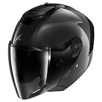 [해외]샤크 RS 젯 카본 블랭크 오픈 페이스 헬멧 9140516580 Glossy / Carbon / Black