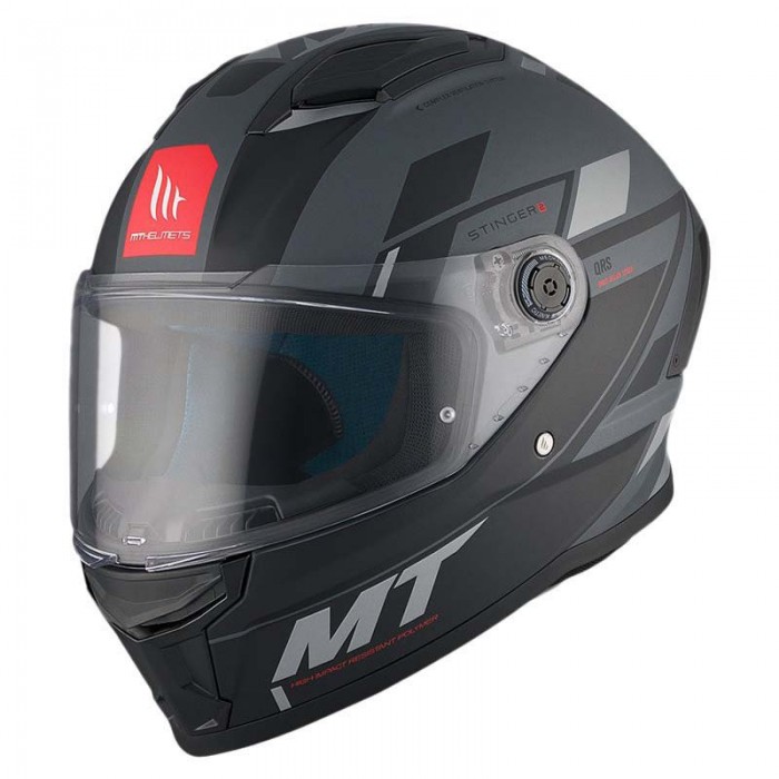 [해외]MT 헬멧s Stinger II Zivze 풀페이스 헬멧 9140806148 Black / Grey