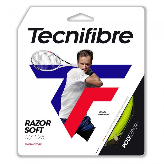 [해외]테크니화이버 Razor Soft 테니스 싱글 스트링 12140952550 Lime