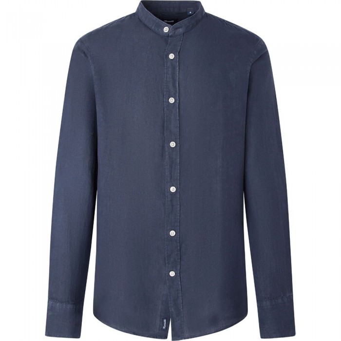 [해외]FA?ONNABLE Sportswear Cont Mao Collar 1 셔츠 140475013 Marine Blue