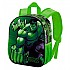 [해외]KARACTERMANIA Superhuman Hulk 31 센티미터 마블 3D 배낭 140923179 Multicolour