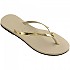 [해외]하바이아나스 You Metallic 슬리퍼 137566892 Sand Grey / Light Golden