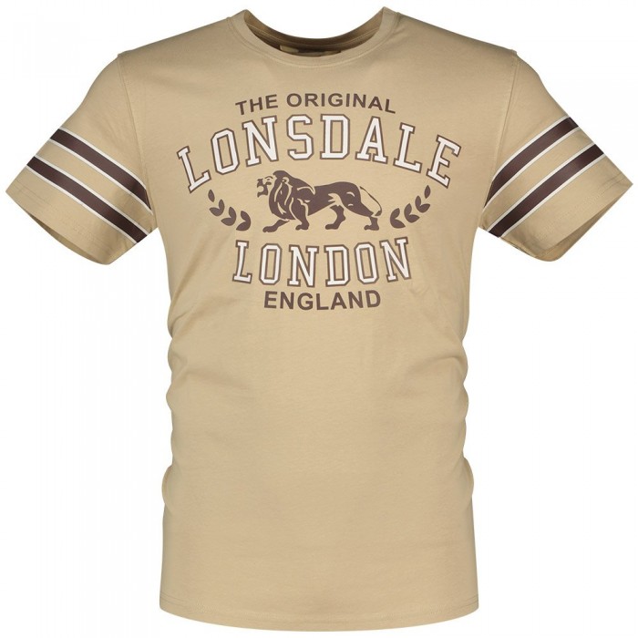 [해외]LONSDALE Brouster 반팔 티셔츠 7140760253 Sand / Brown / Ecru