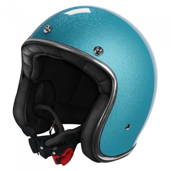 [해외]STORMER Quartz 오픈 페이스 헬멧 9140122479 Glossy Glitter Turquoise