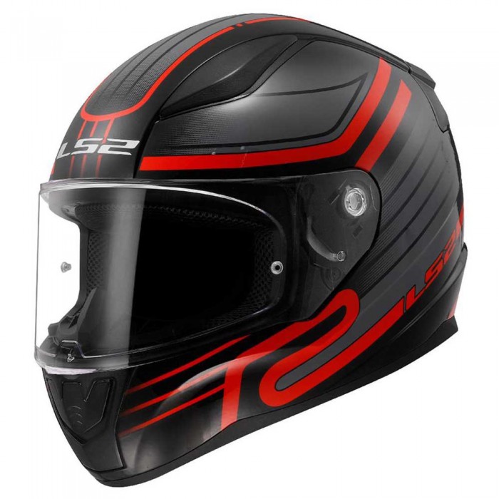 [해외]LS2 FF353 Rapid II Circuit 풀페이스 헬멧 9140764356 Black / Red