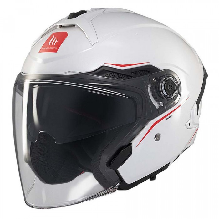 [해외]MT 헬멧s Cosmo SV Solid 오픈 페이스 헬멧 9140806109 White