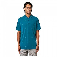 [해외]오클리 APPAREL Golf Flag 반팔 폴로 셔츠 9139486937 Golf Pattern Aurora Blue