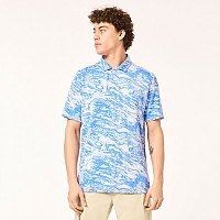 [해외]오클리 APPAREL Duality Jacquard 반팔 폴로 셔츠 9140223099 Duality Swirl Blue/Ai