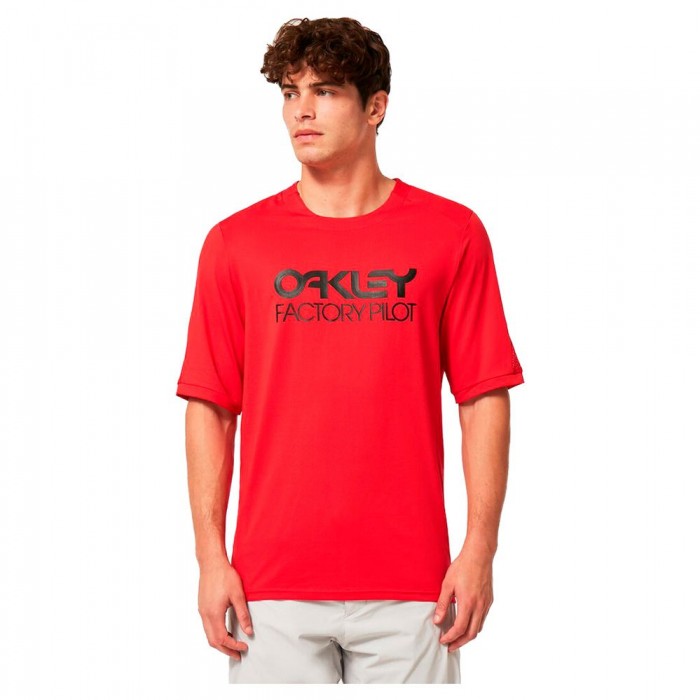 [해외]오클리 APPAREL Factory Pilot MTB II 반팔 티셔츠 14139486865 Red Line