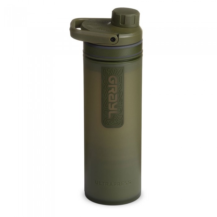 [해외]GRAYL UltraPress 500ml 물 필터 병 4140932069 Olive Drab