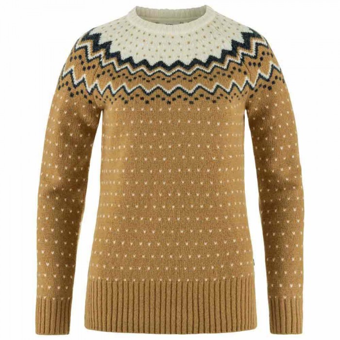 [해외]피엘라벤 ?vik Knit 스웨터 4141222169 Buckwheat Brown / Chalk White