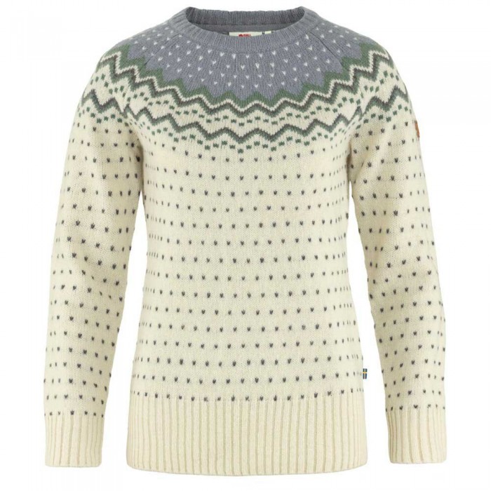 [해외]피엘라벤 ?vik Knit 스웨터 4141222170 Chalk White / Glacier Green