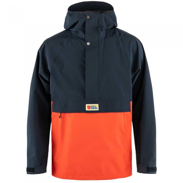 [해외]피엘라벤 Vardag Hydratic Anorak 자켓 4140635180 Dark Navy / Flame Orange