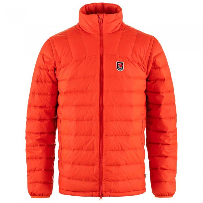 [해외]피엘라벤 Expedition Pack Down 자켓 4141222083 Flame Orange / UN Blue