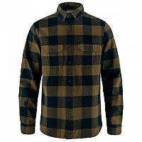 [해외]피엘라벤 ?vik 헤비 Flannel 긴팔 셔츠 4141222167 Wood Brown / Dark Navy