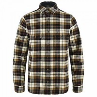 [해외]피엘라벤 Singi 헤비 Flannel 긴팔 셔츠 4141222230 Chalk White / Dark Navy