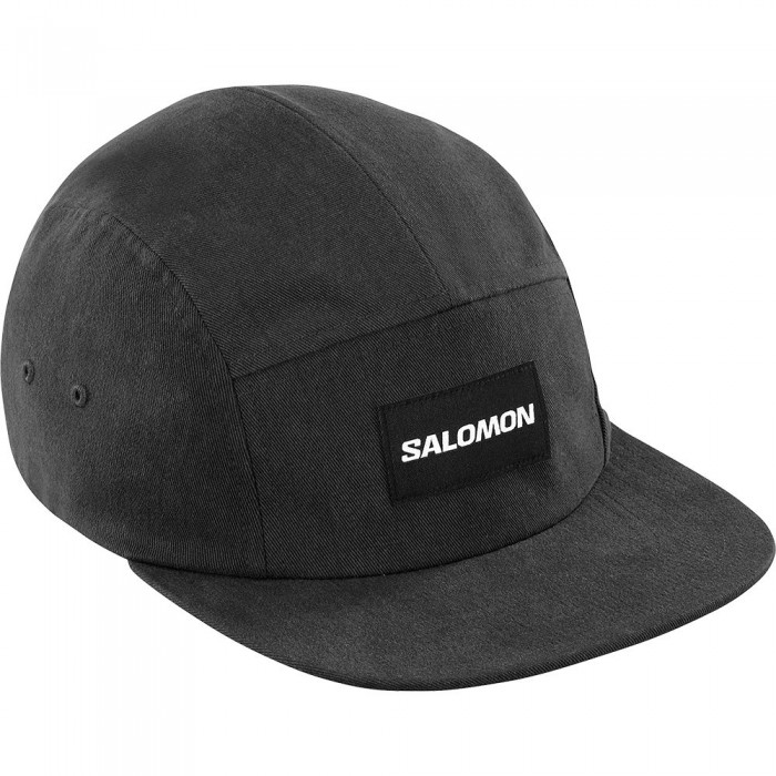 [해외]살로몬 Five Panel 모자 4141140117 Deep Black