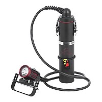 [해외]다이브라이트 Expedition System EX35 4300 Lumens Sidemount 물속 등불 10139884963 Black