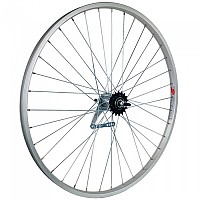 [해외]GURPIL Aluminium 650 x 35B Back-Pedal 650C 도로 자전거 뒷바퀴 1137587530 Black / Silver