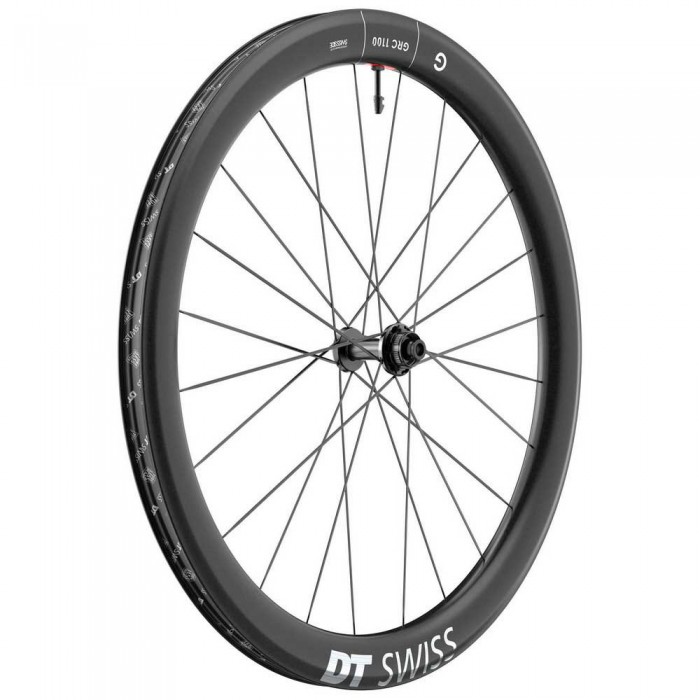 [해외]디티스위스 GRC 1100 Dicut Disc CL Tubeless Presta 49-65mm 도로 자전거 앞바퀴 1140745470 Black