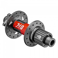 [해외]디티스위스 240 Classic Disc IS 6B Boost EXP 36T Shimano Micro Spline 뒷 허브 1141234924 Black / Red