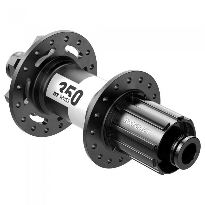 [해외]디티스위스 350 Disc IS 6B Boost Shimano Light ASL 뒷 허브 1141234938 Black / White