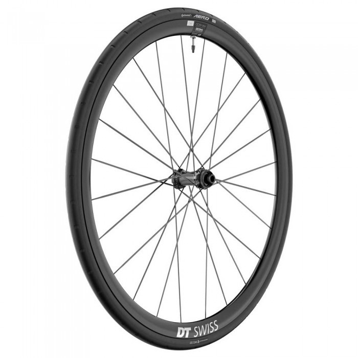 [해외]디티스위스 AR 1600 Spline 30 700 WTS CL Disc Tubeless 도로 자전거 앞바퀴 1141234958 Black