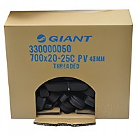 [해외]GIANT Presta 48 mm 내부 튜브 50 단위 1140995875 Black