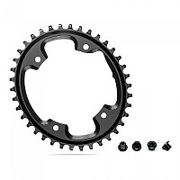 [해외]ABSOLUTE BLACK Oval 1x 110x4 Shimano 9100/8000/9000/6800 With Bolts 체인링 1137576469 Black