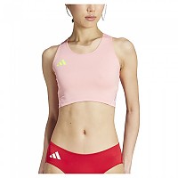 [해외]아디다스 Adizero Essentials Crop 스포츠 탑 1141128856 Semi Pink Spark