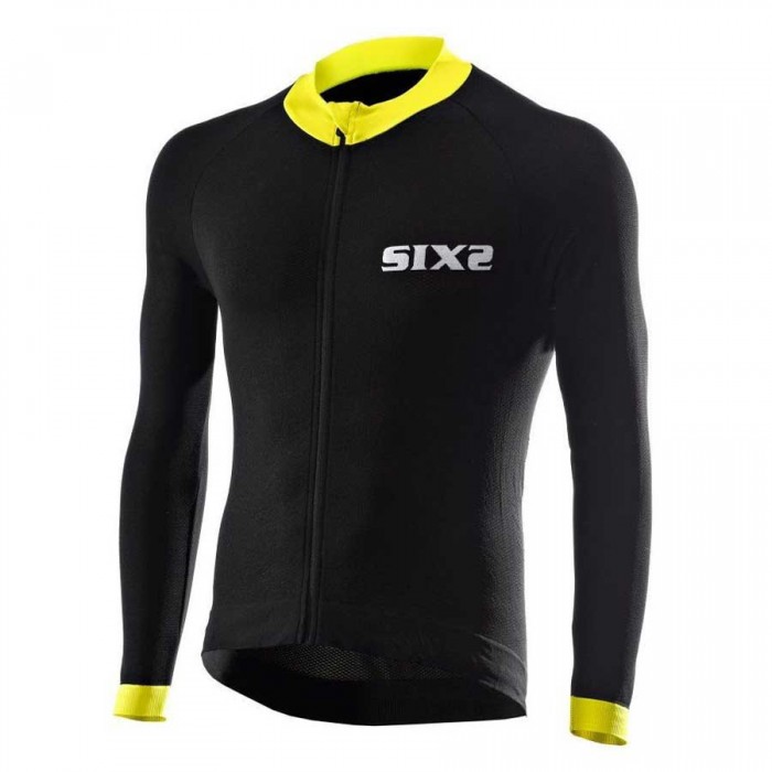 [해외]SIXS BIKE4 STRIPES long sleeve compression 긴팔 베이스 레이어 1141176934 Yellow Tour