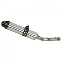 [해외]ARROW Thunder Aluminium With Carbon End Cap Honda CRF 250 L ´17-18 인증된 머플러 9140449216 Silver