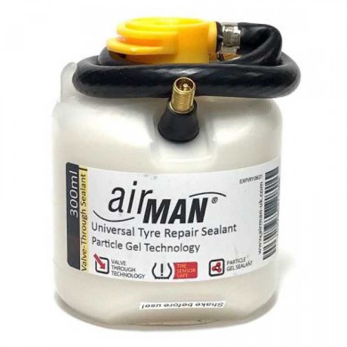 [해외]투라텍 AirMan 300ml 타이어 실란트 9141189813 White / Black