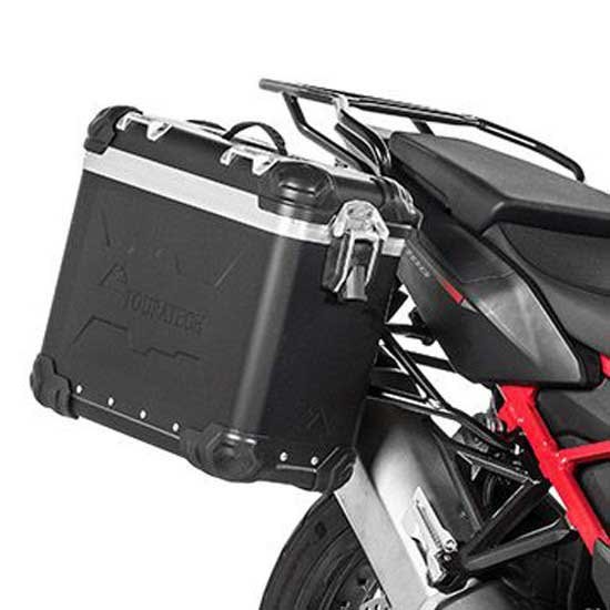 [해외]투라텍 ZEGA Evo And-Black 31/38L Steel Black Rack Honda CRF1100L Africa Twin 2021 사이드 케이스 세트 9141190325 Black / Black