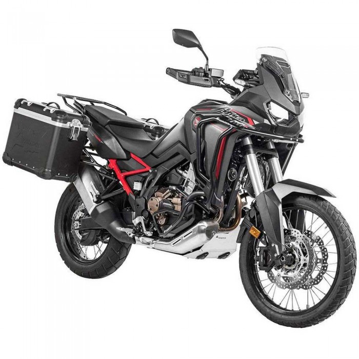 [해외]투라텍 ZEGA Evo And-Black 38/45L Steel Black Rack Honda CRF1100L Africa Twin 2021 사이드 케이스 세트 9141190329 Black / Black