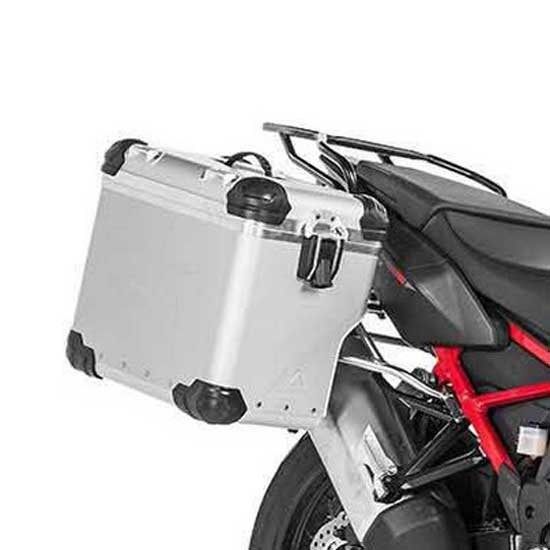 [해외]투라텍 ZEGA EVO X And-S 45/45L Stainless Steel Honda CRF1100L Africa Twin 2021 사이드 케이스 세트 9141190367 Silver / Silver