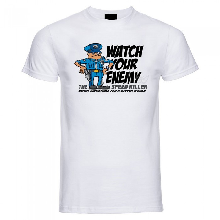 [해외]BERIK Watch Your Enemy 반팔 티셔츠 9141084103 White / Dgt. Print