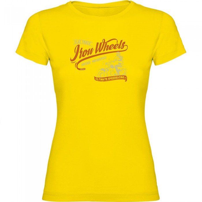 [해외]KRUSKIS Iron Wheels 반팔 티셔츠 9141048078 Yellow