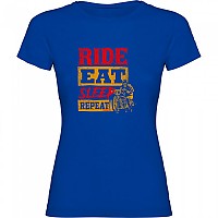 [해외]KRUSKIS Ride Eat Sleep Repeat 반팔 티셔츠 9141155692 Royal Blue