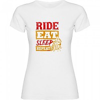 [해외]KRUSKIS Ride Eat Sleep Repeat 반팔 티셔츠 9141155694 White