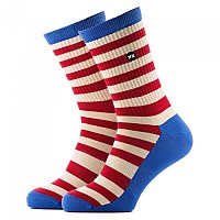 [해외]ROKKER Stripes Half 긴 양말 9140913292 Blue / Red